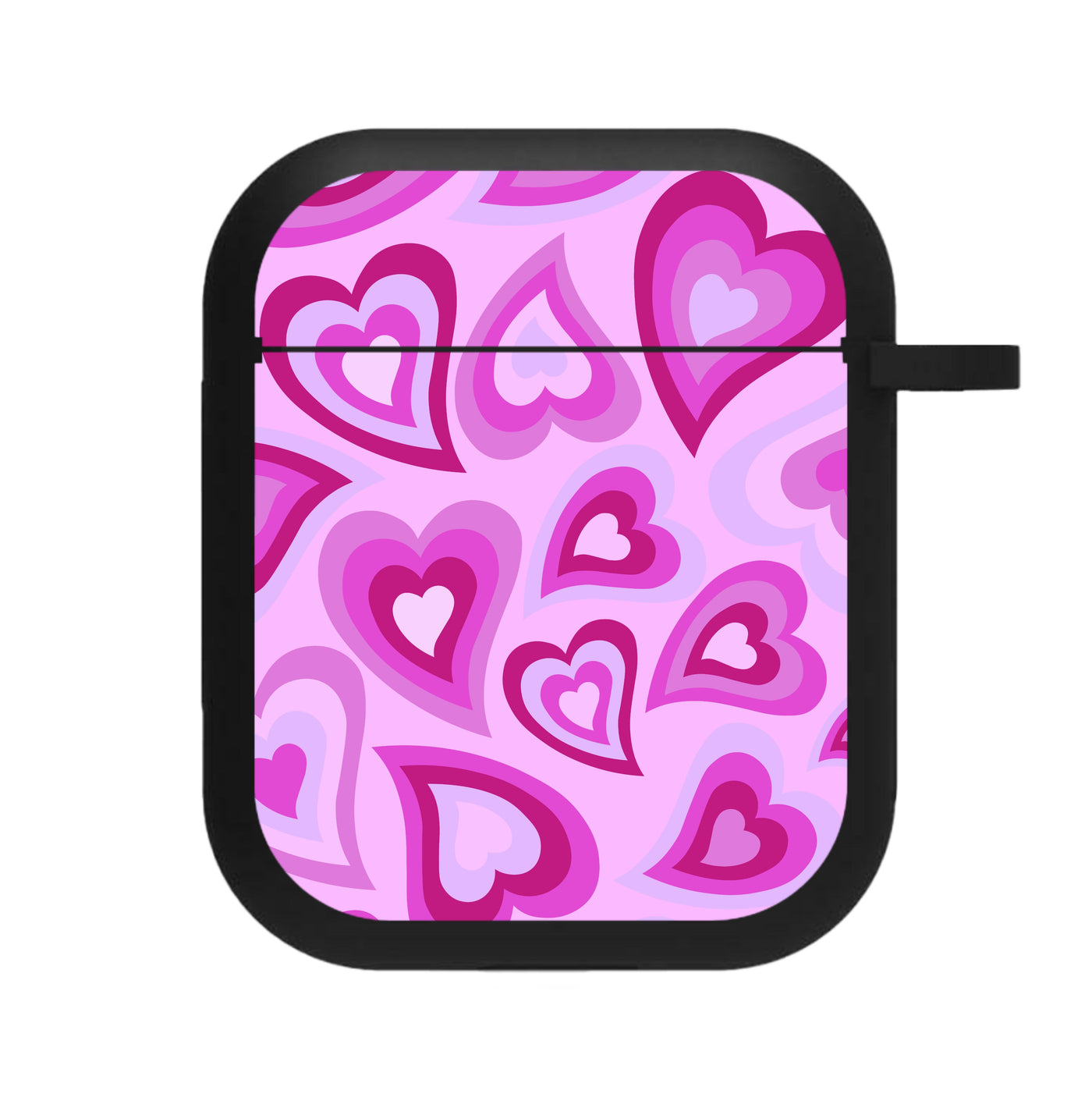 Pink Hearts - Trippy Patterns AirPods Case