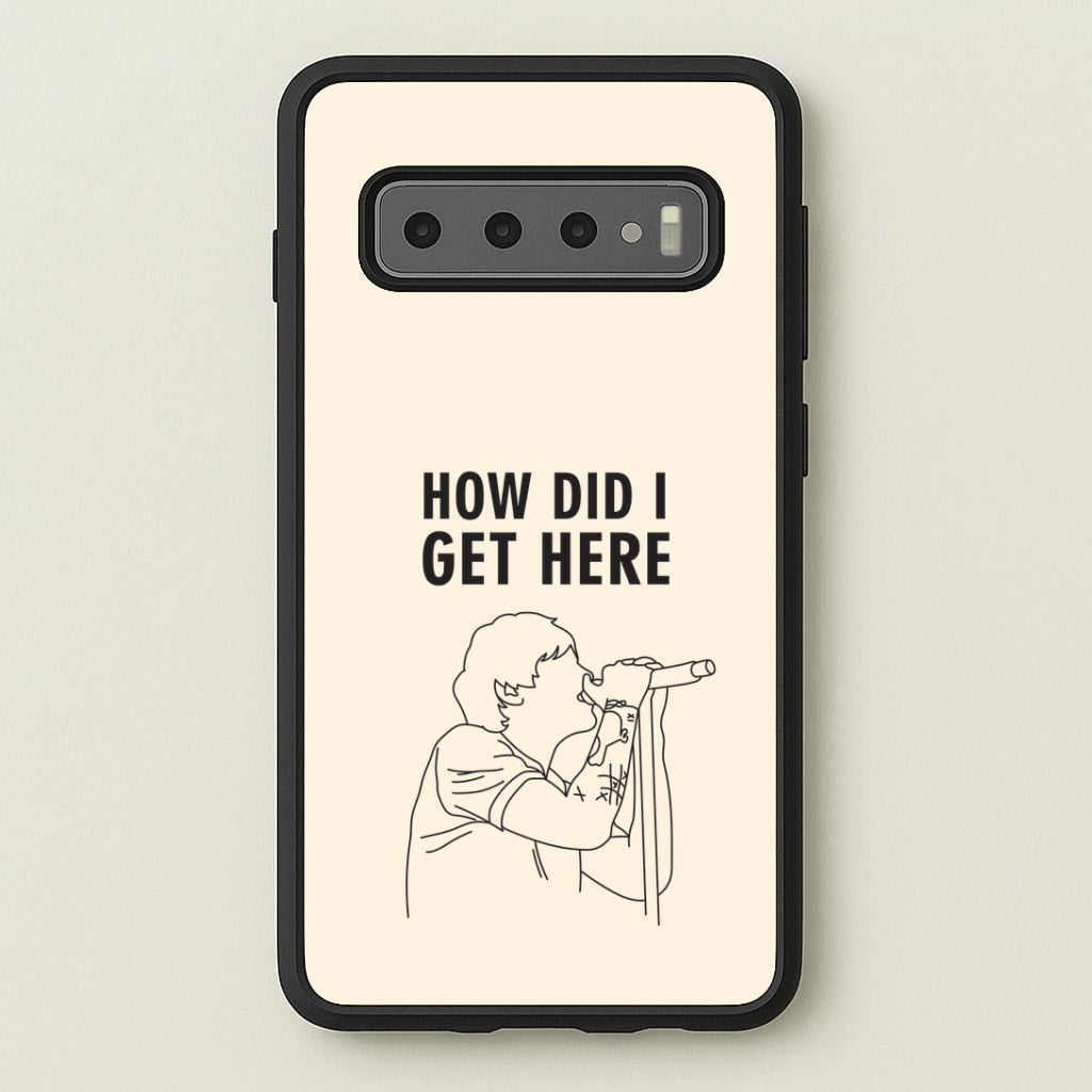 How Did I Get Here Outline Galaxy S10 Plus Case