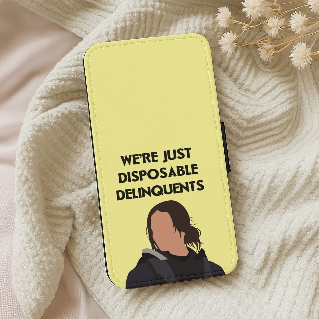 Disposable Delinquents Leather Phone Case
