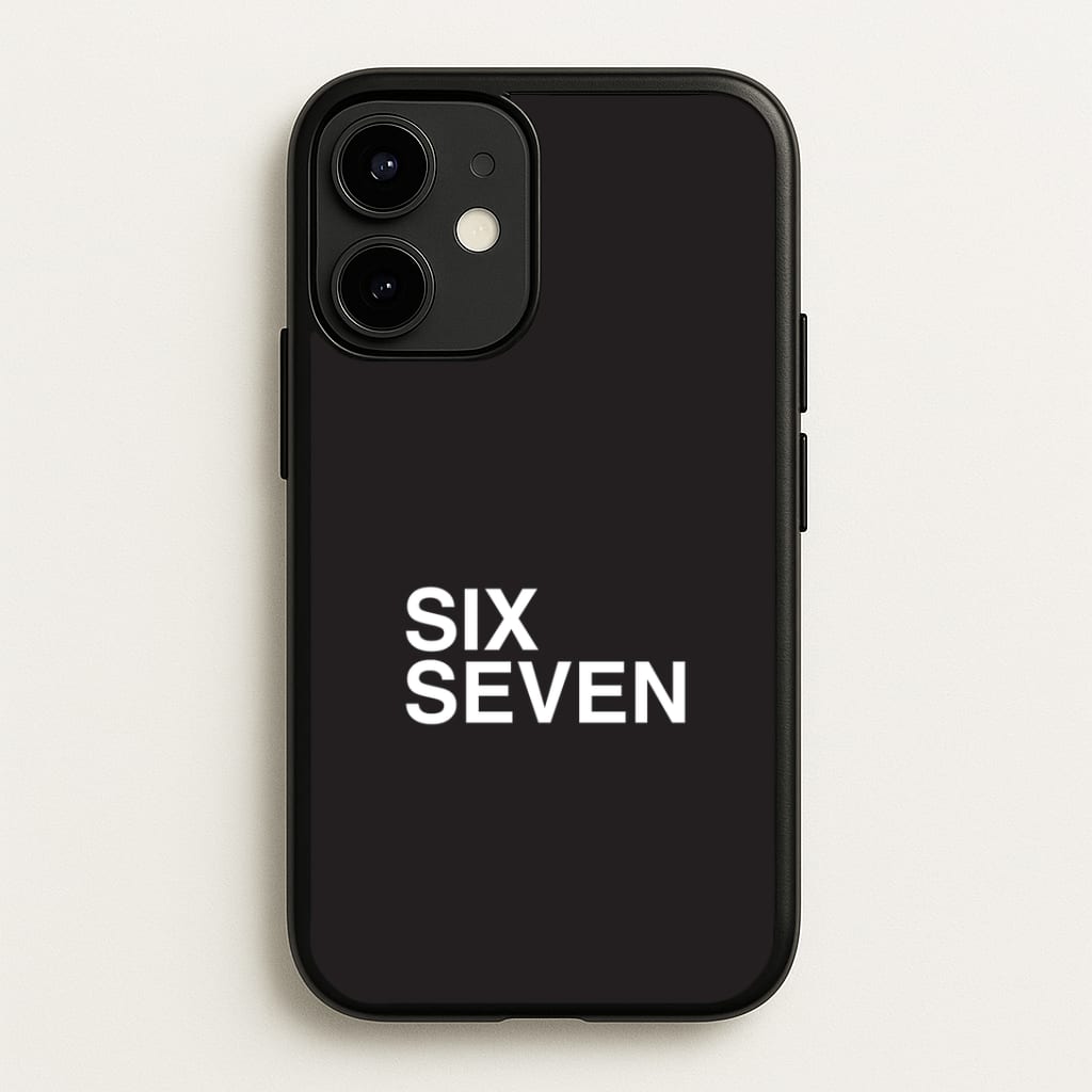 6 7 Black iPhone 12 Mini Case