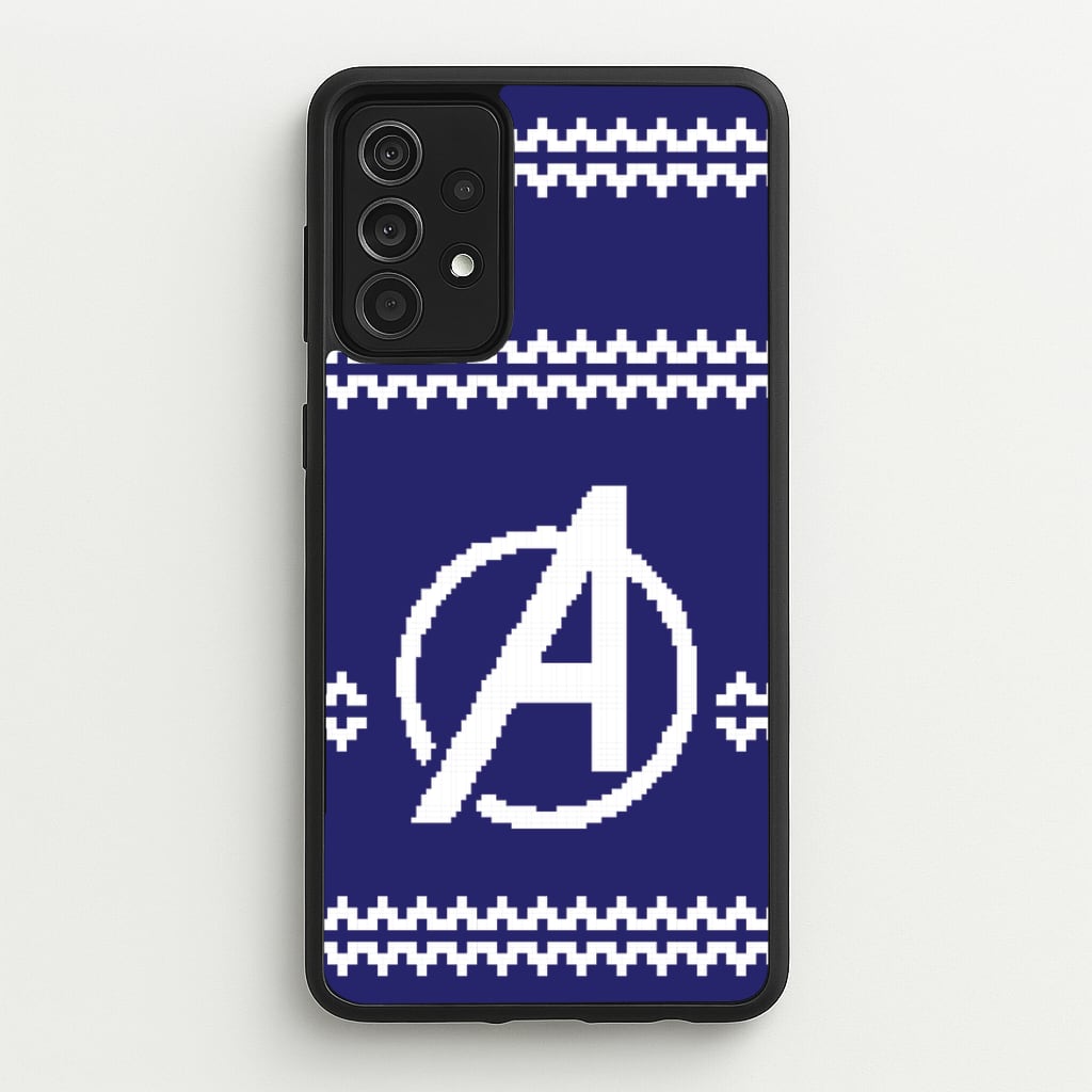 Superhero Team Blue Christmas Jumper Galaxy A52 / A52s Case