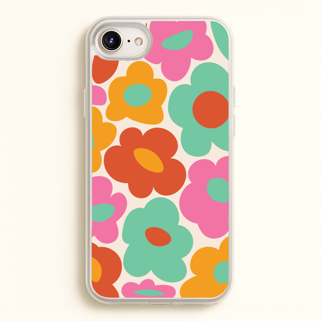 Abstract Trippy Retro Flowers iPhone 6 Plus / 7 Plus / 8 Plus Case