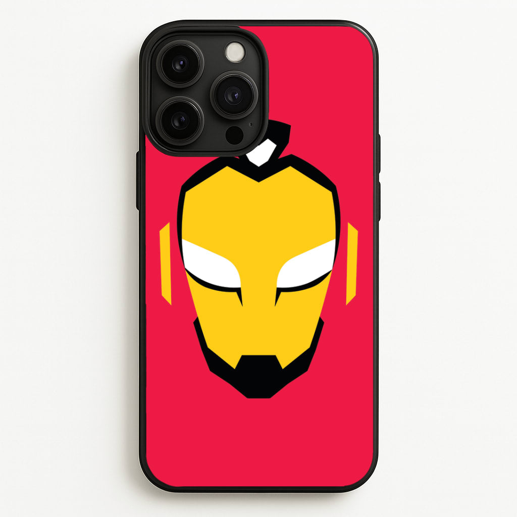 Metal Heart Hero Face iPhone 13 Pro Case