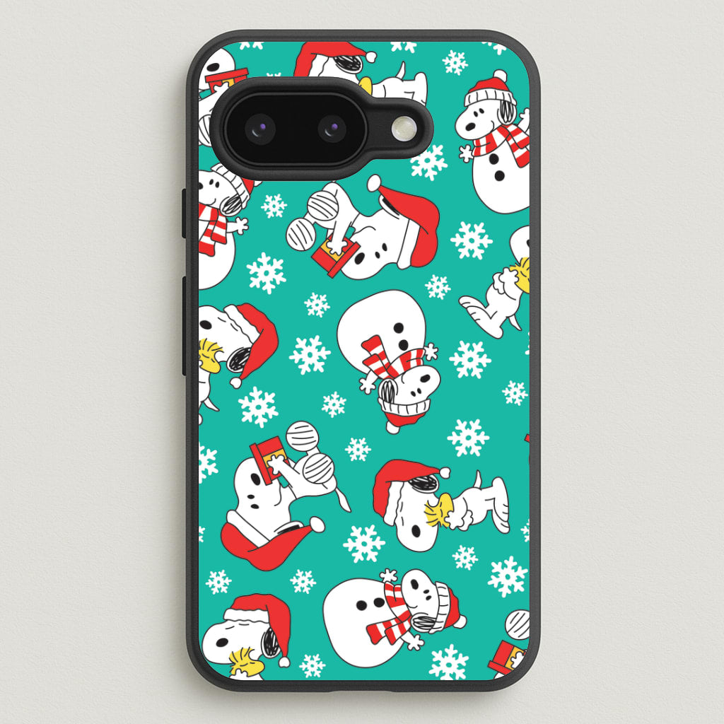 Christmas Cartoon Beagle Pattern Google Pixel 9a Case