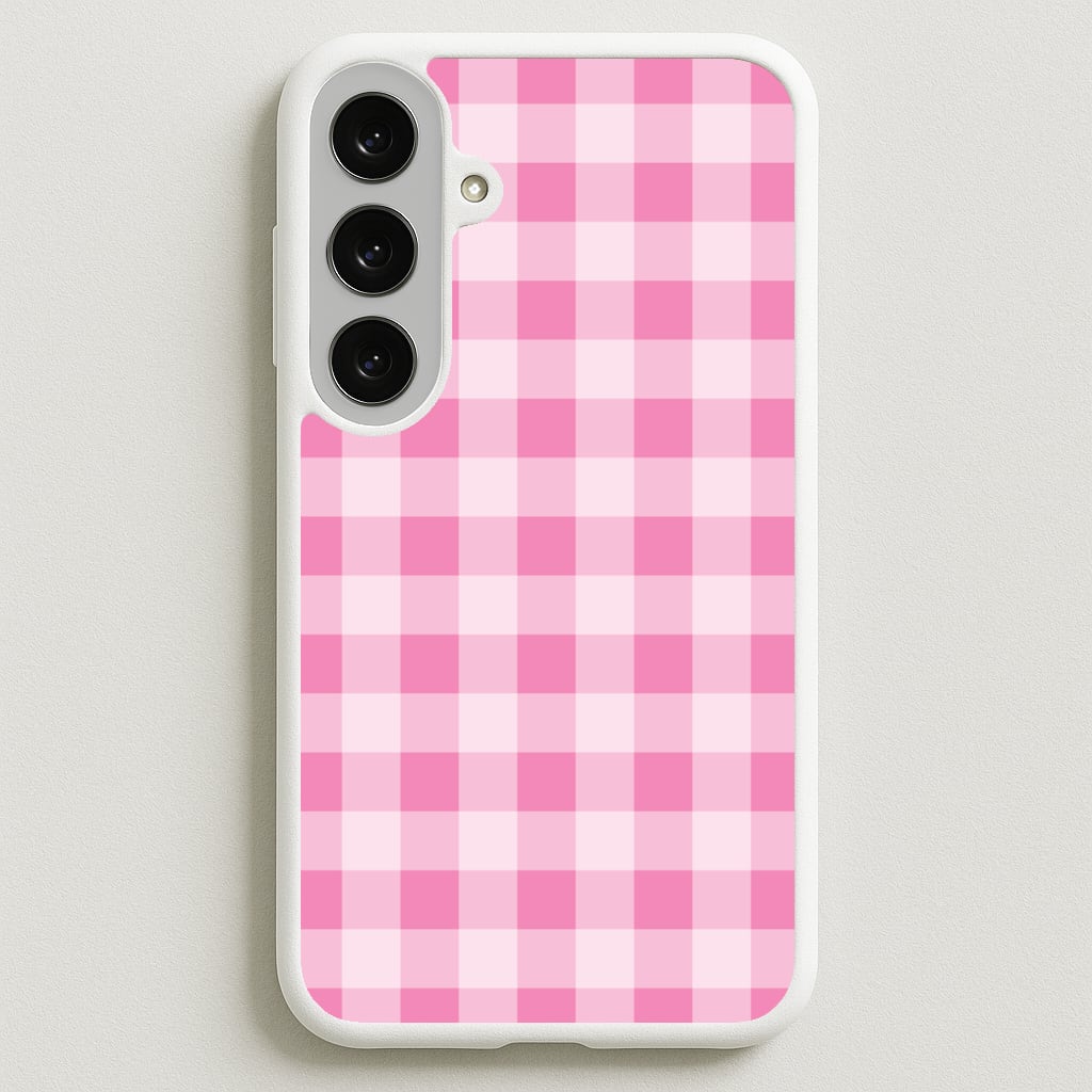 Strawberry Gingham Galaxy S25FE Case