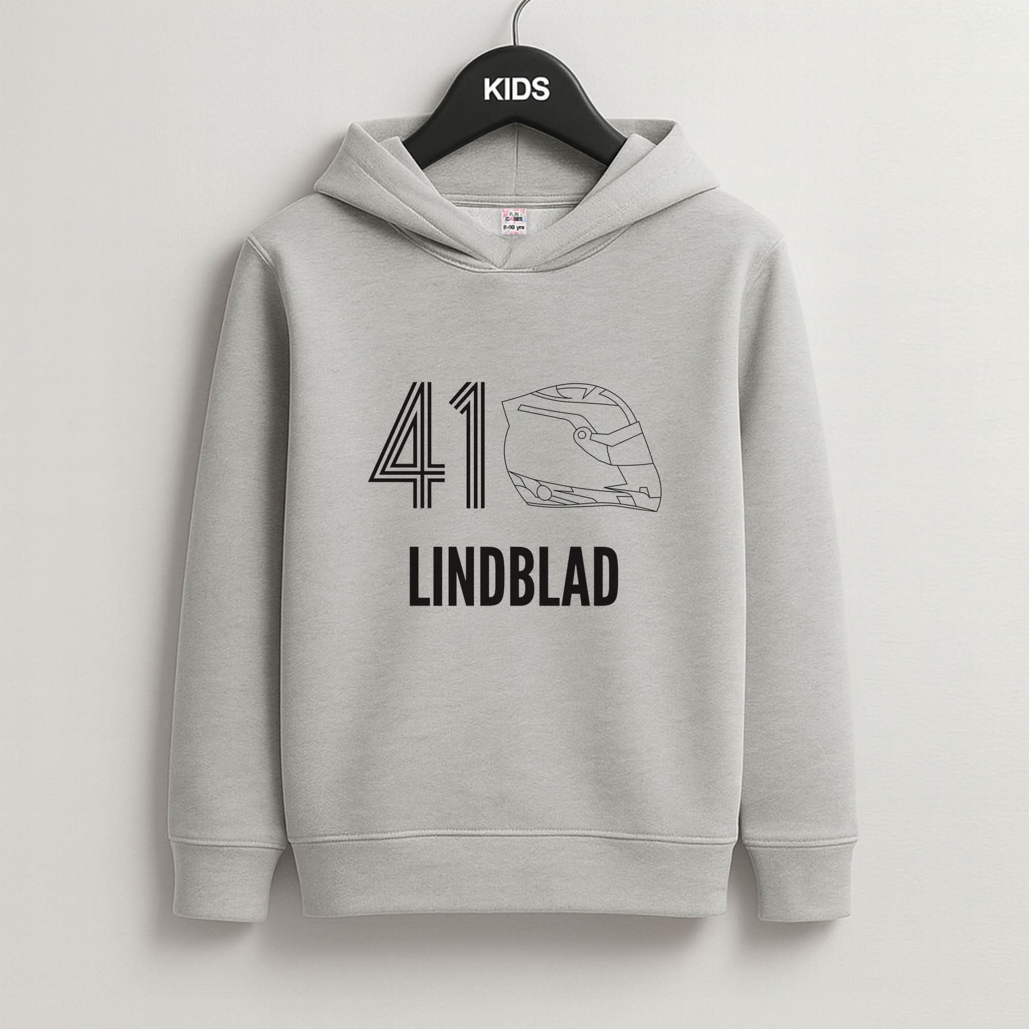 Lindblad Helmet 2026 Grey Kids Hoodie