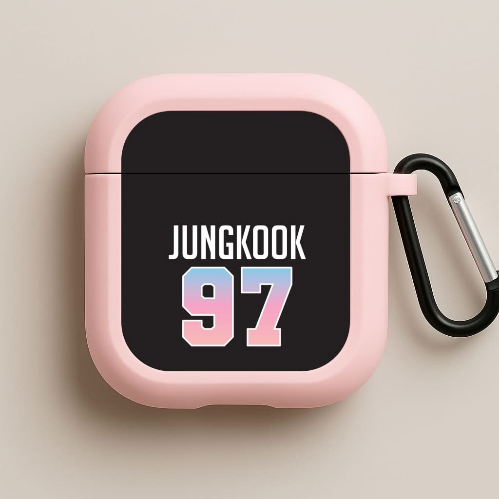 Jungkook 97 Pink AirPods Case