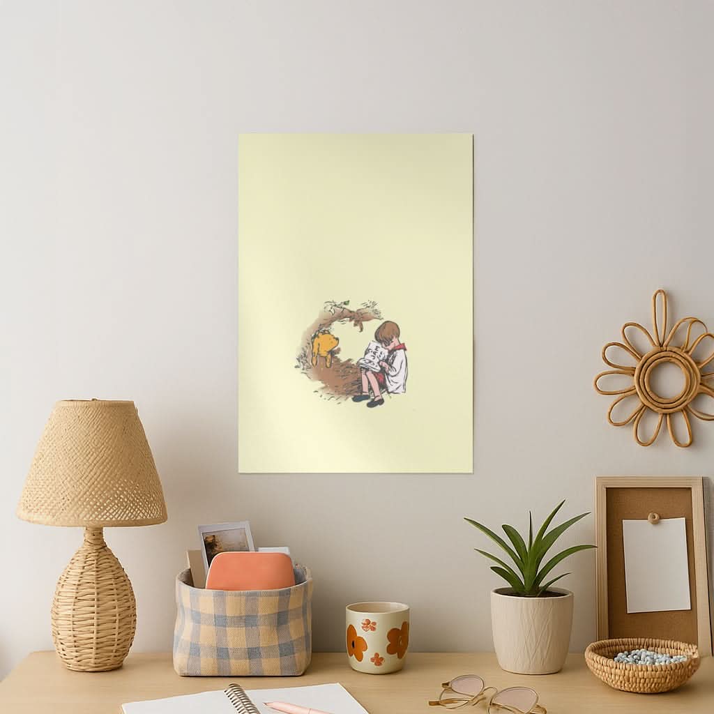 Winnie And Christopher In A Tree Art Print