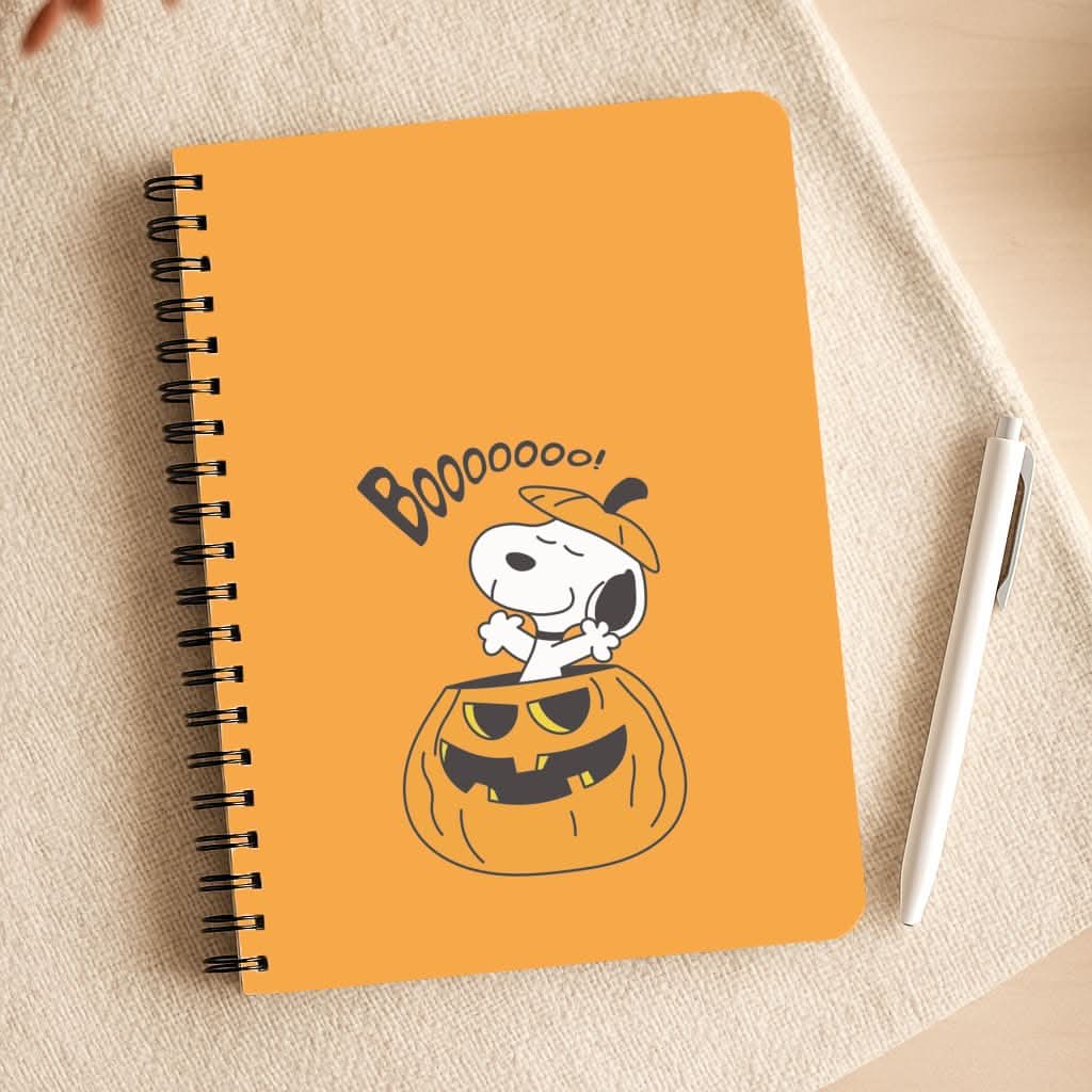 Cartoon Beagle Pumpkin Notepad