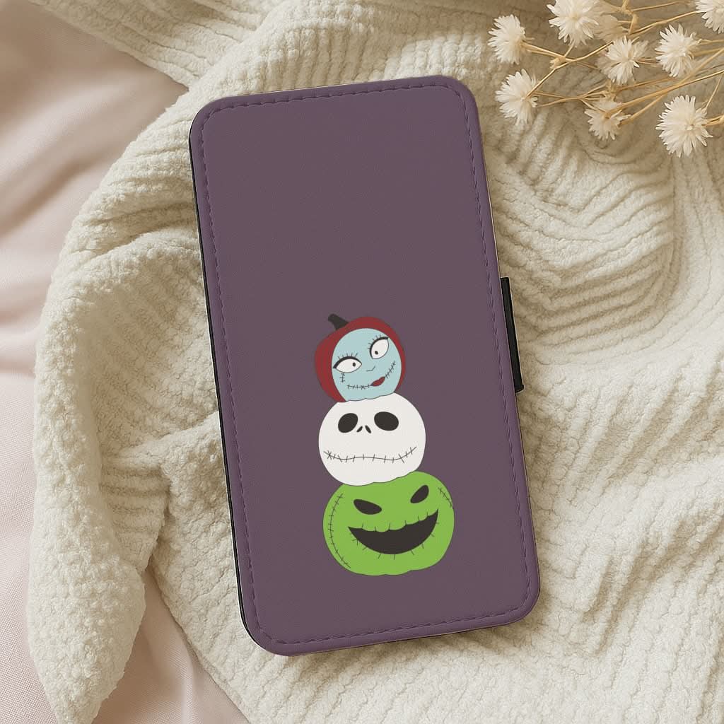 Nightmare Pumpkin Tower Leather Phone Case