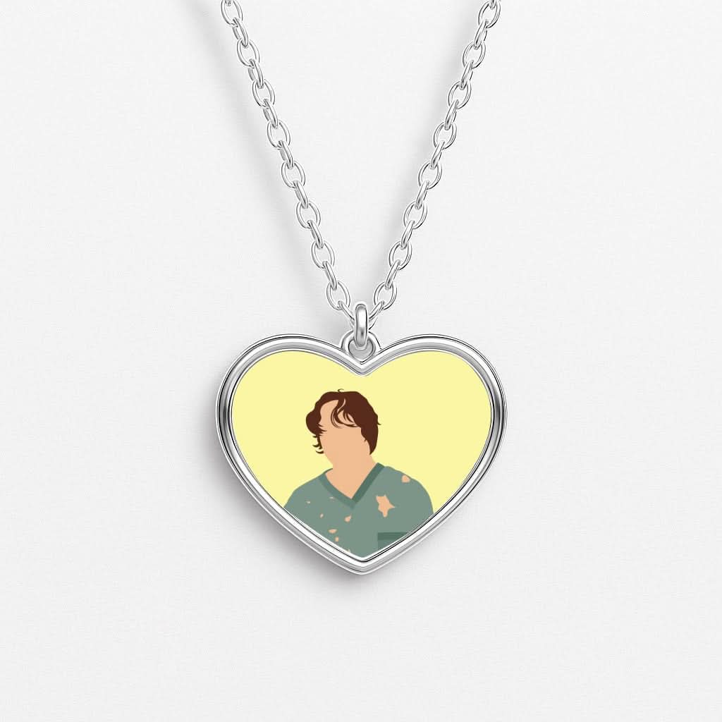 Cucumber, Cucumber, Cucumber Heart Necklace