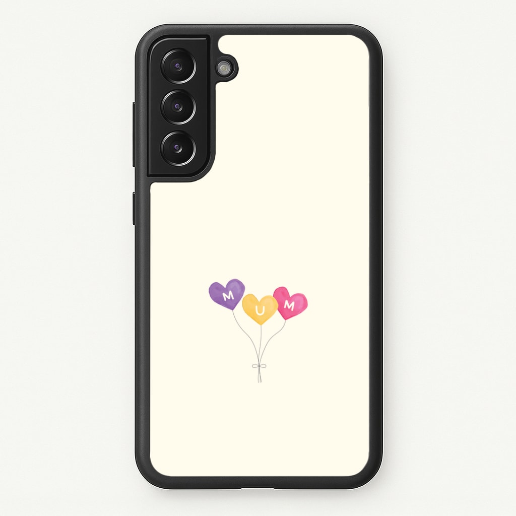 Mum Watercolour Balloons Galaxy S21 Case
