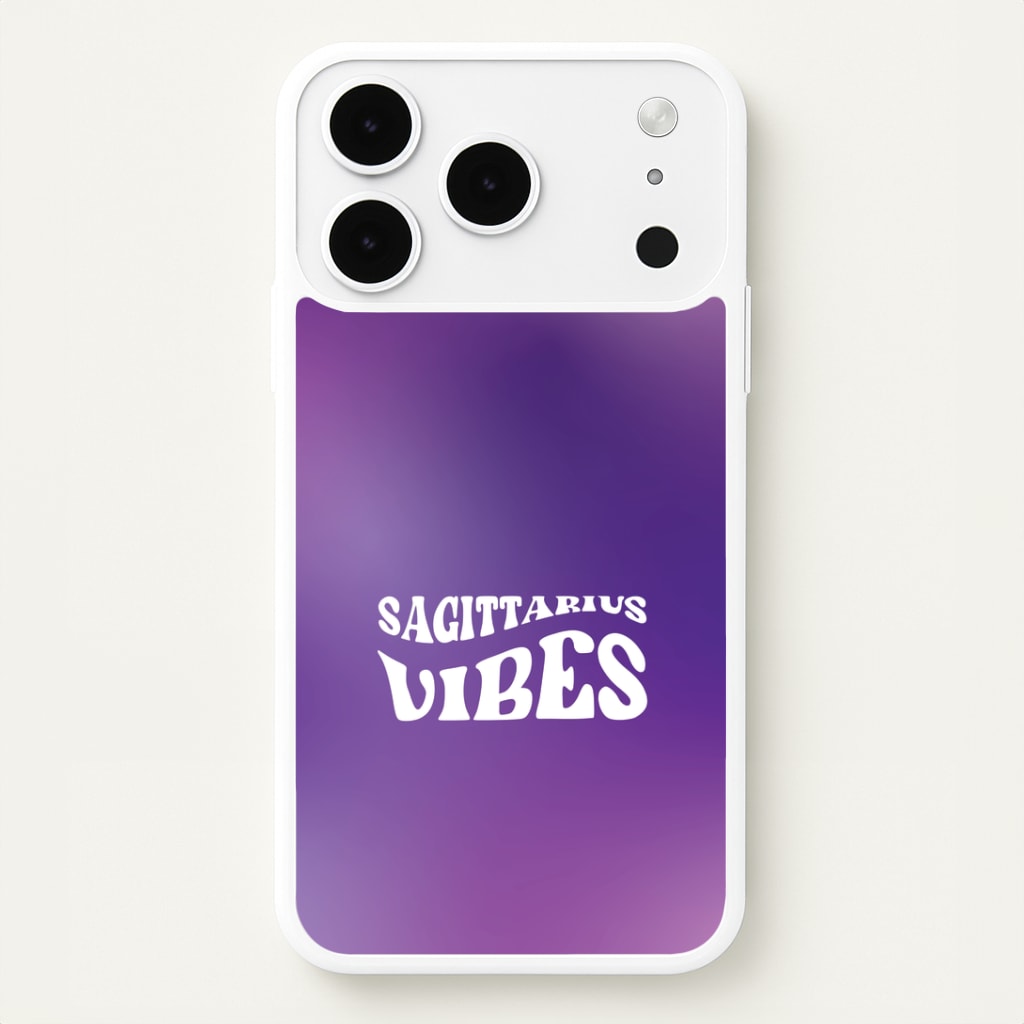 Sagittarius Vibes Gradient Zodiac iPhone 17 Pro Case