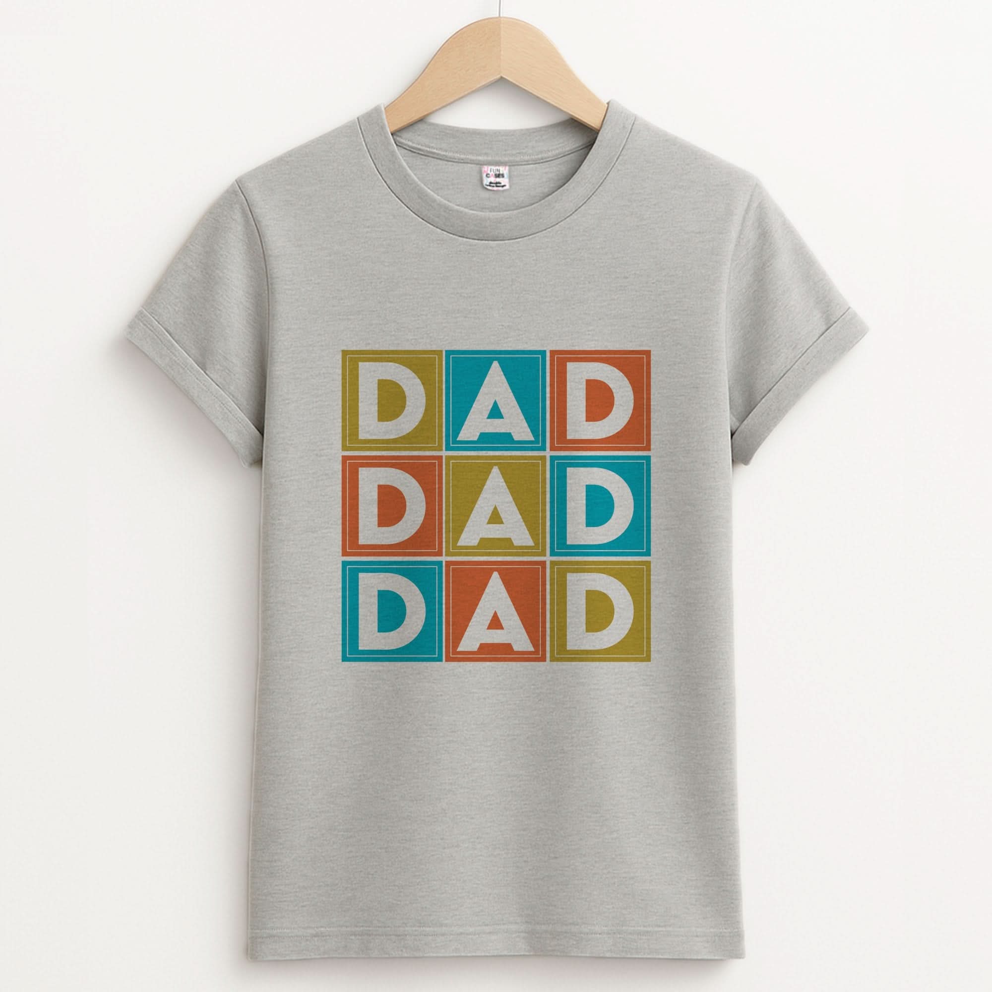 Dad Cubes Unisex Grey T-Shirt