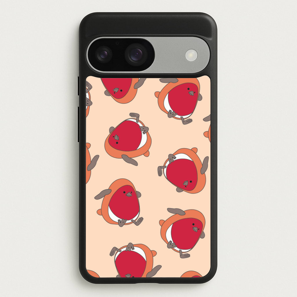 Christmas Robin Plush Pattern Google Pixel 9 / 9 Pro Case