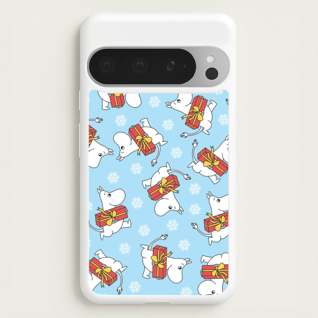 Present And Snowflakes Moom Pattern Google Pixel 9 Pro XL Case