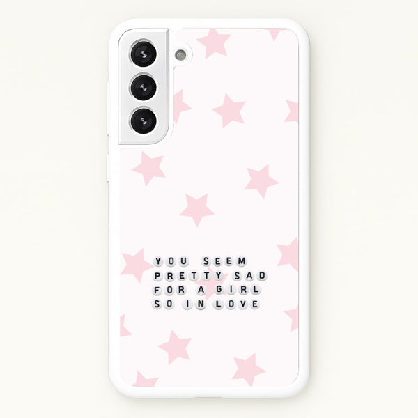 Pretty Sad Letter Beads Galaxy S22 Case