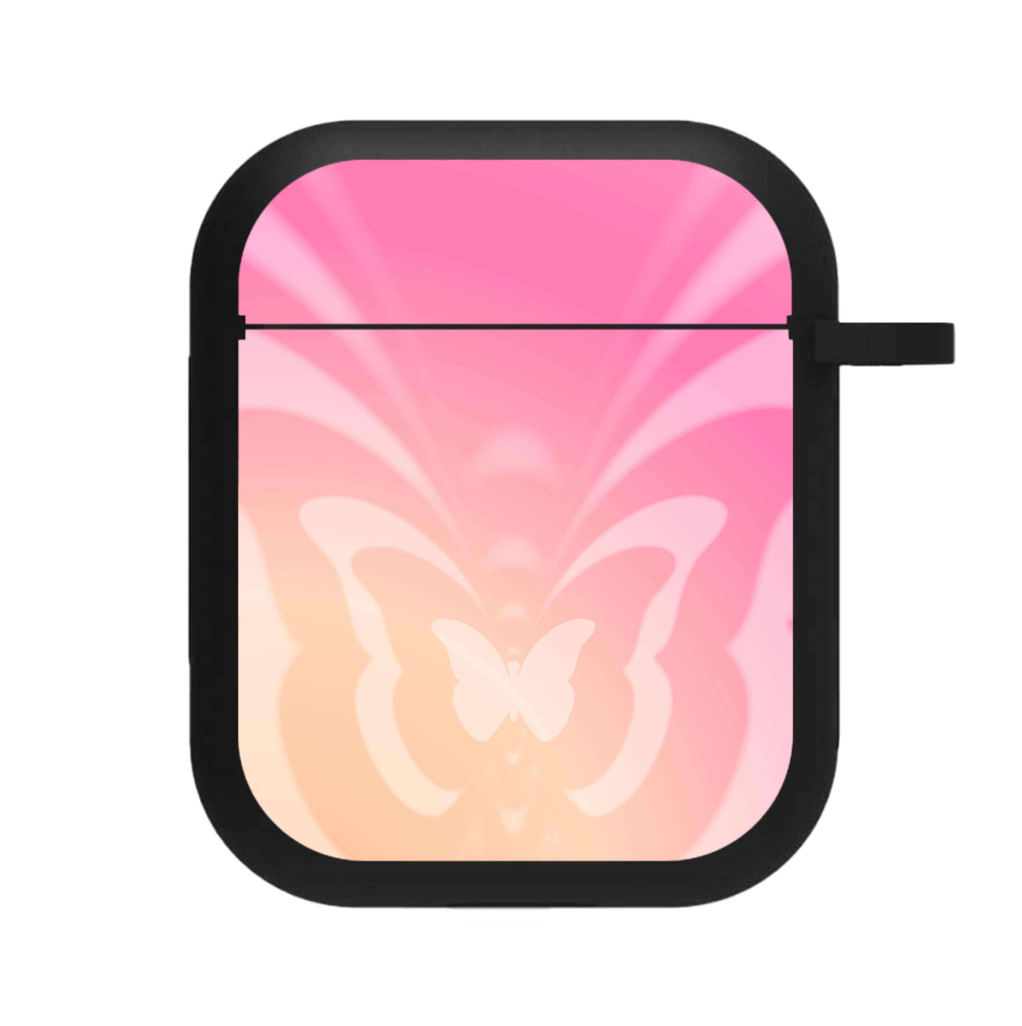 Butterfly Gradient Pink AirPods Case
