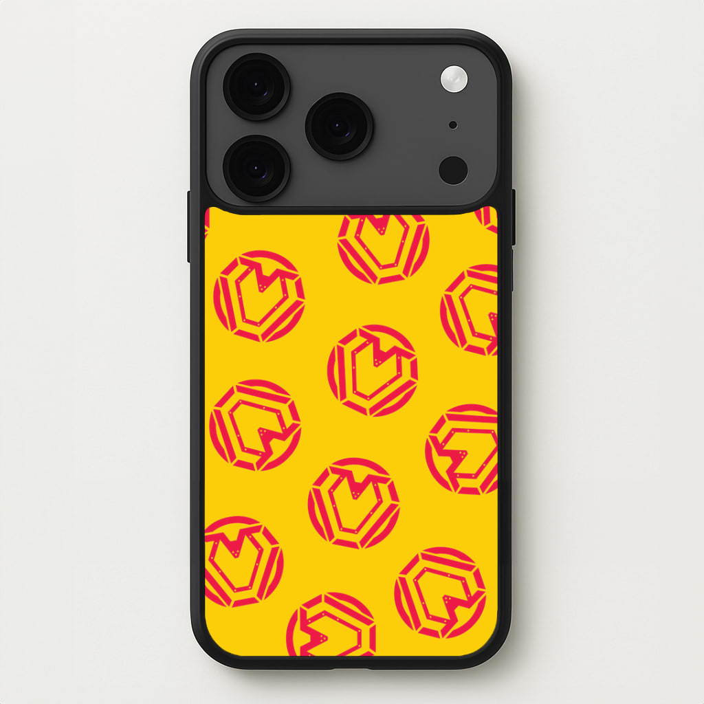 Metal Heart Pattern iPhone 17 Pro Case