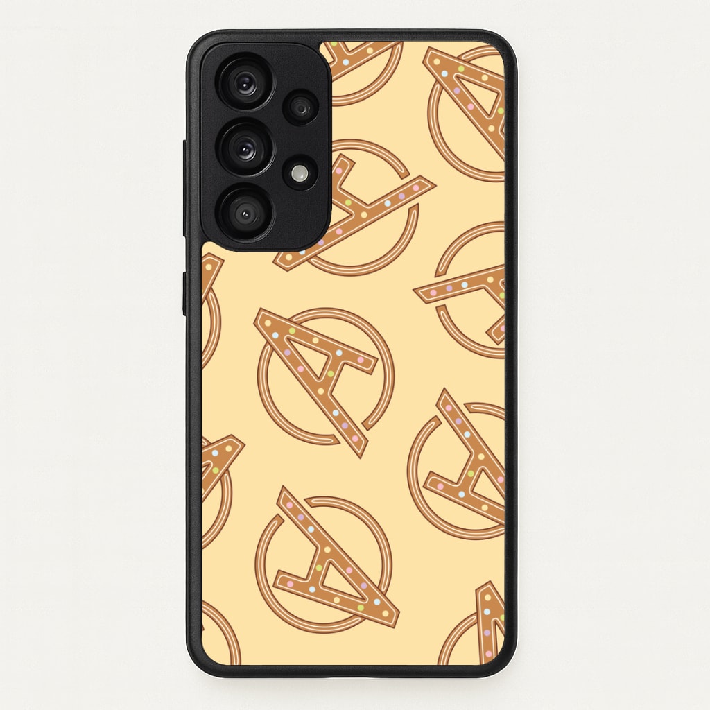 Superhero Team Gingerbread Pattern Galaxy A33 Case