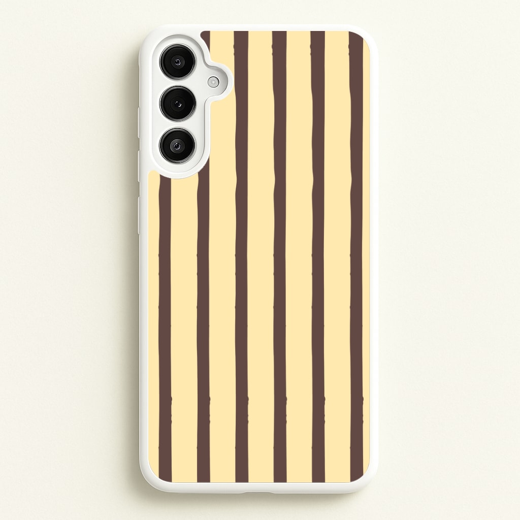 Vanilla & Chocolate Stripes Galaxy A34 Case