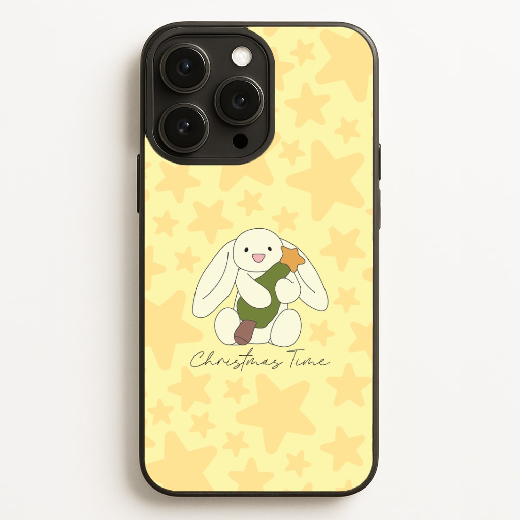 Christmas Bunny Stars Plush iPhone 12 Pro Max Case