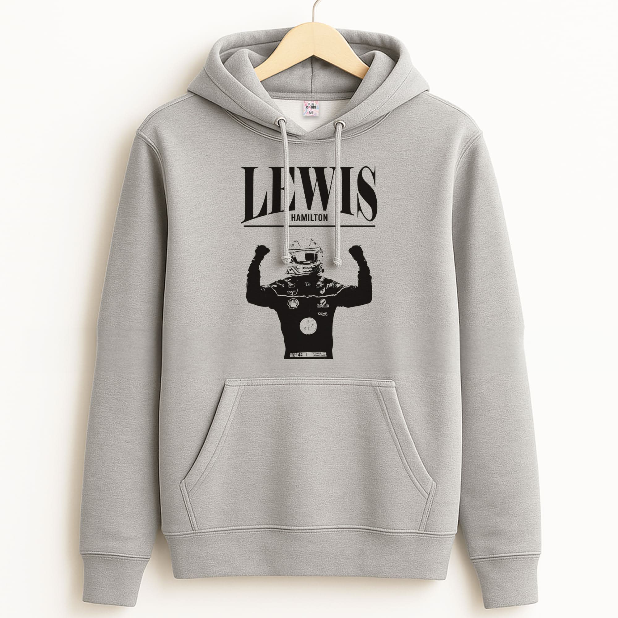 Lewis Red And Gold Unisex Grey Hoodie