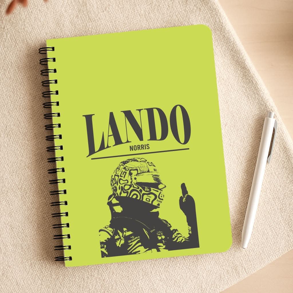 Lando Black And Green Notepad