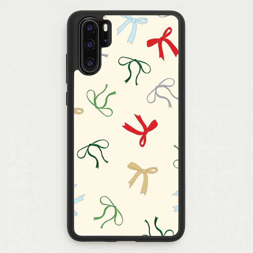 Coquette Christmas Bows Pattern Huawei P30 Pro Case