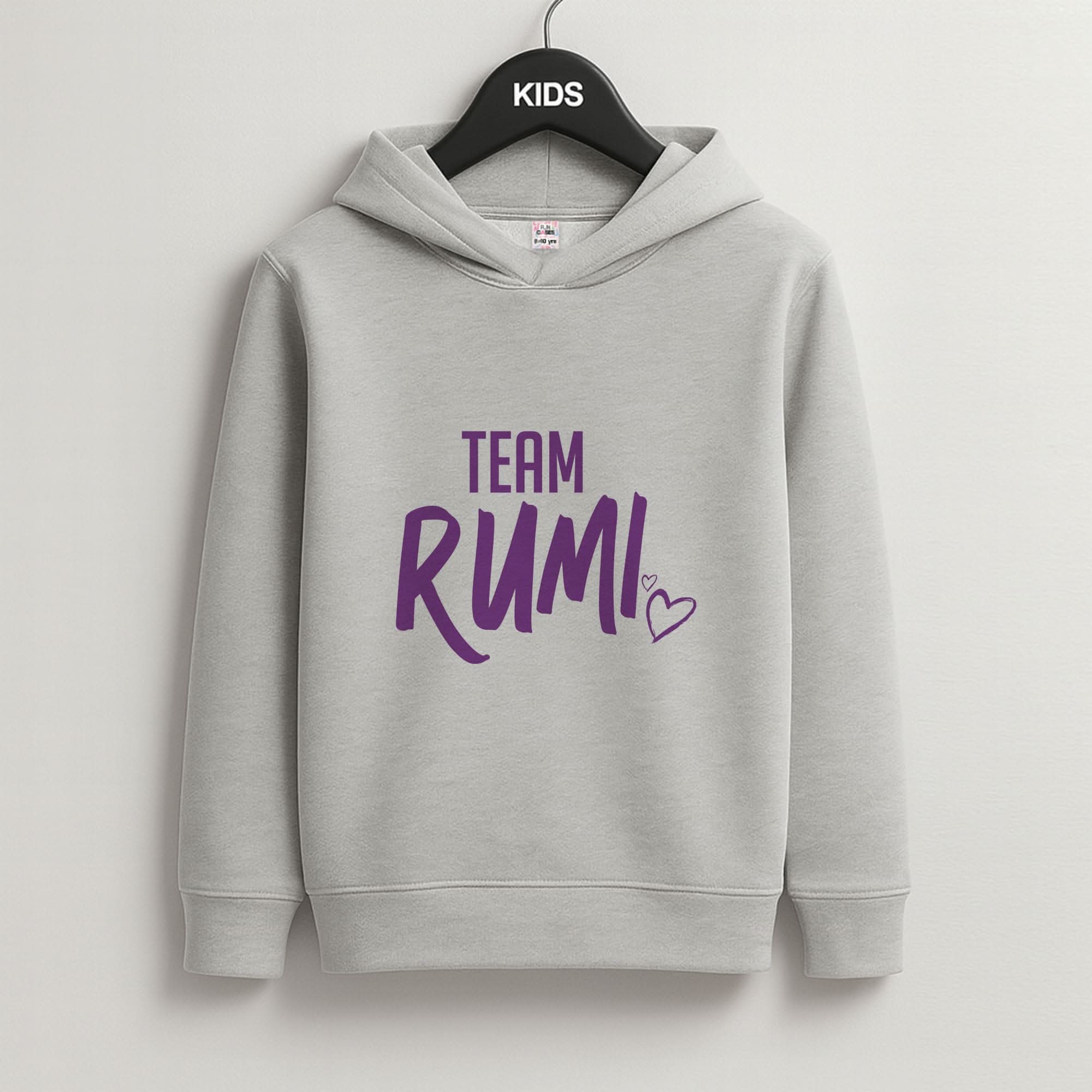 Team Rumi Grey Kids Hoodie