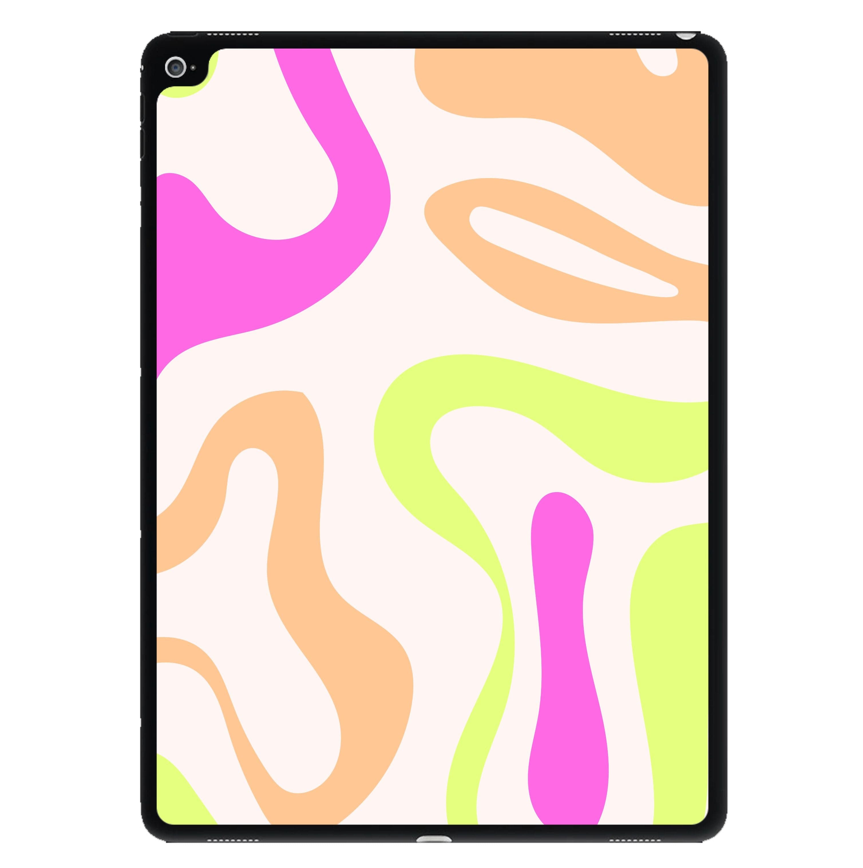 Pastel Shades Psychedelic Pattern iPad Case