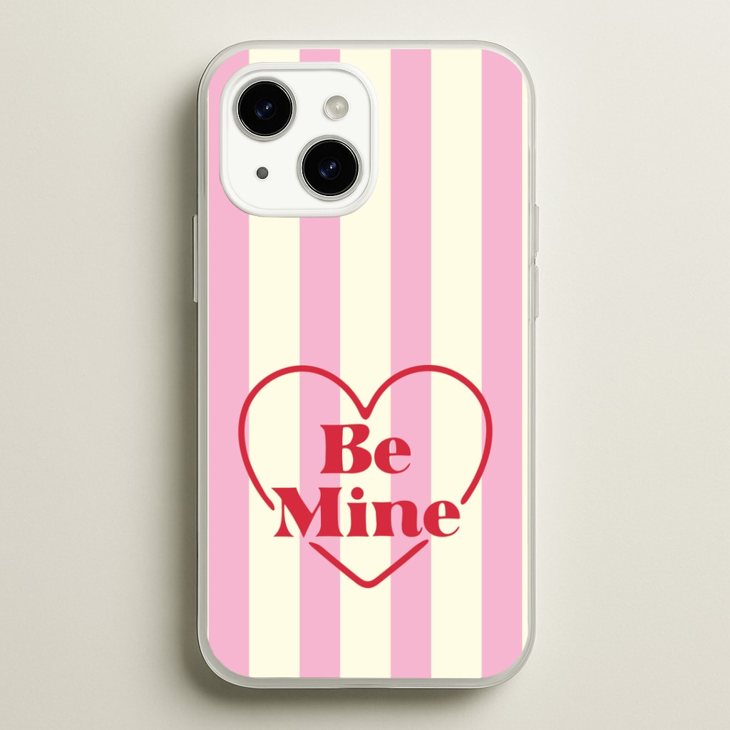 Be Mine Stripey iPhone 15 Case