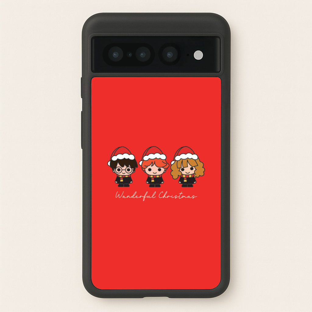 Wizards With Christmas Hats Google Pixel 7 Pro Case