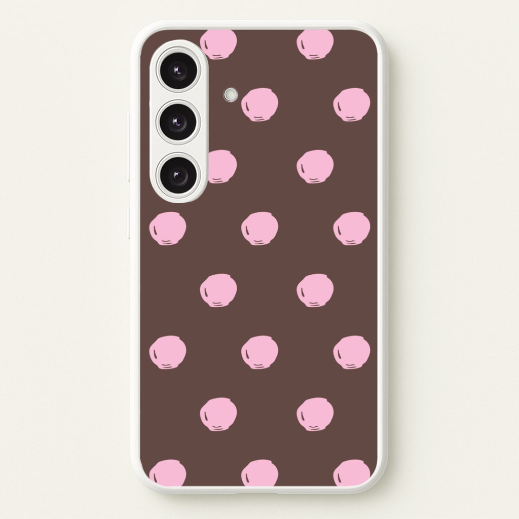 Chocolate & Strawberry Buttons Galaxy S25 Plus Case