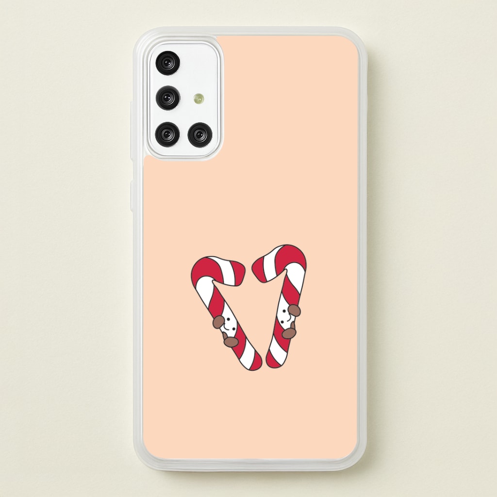 Christmas Candycane Plushies Galaxy A71 Case