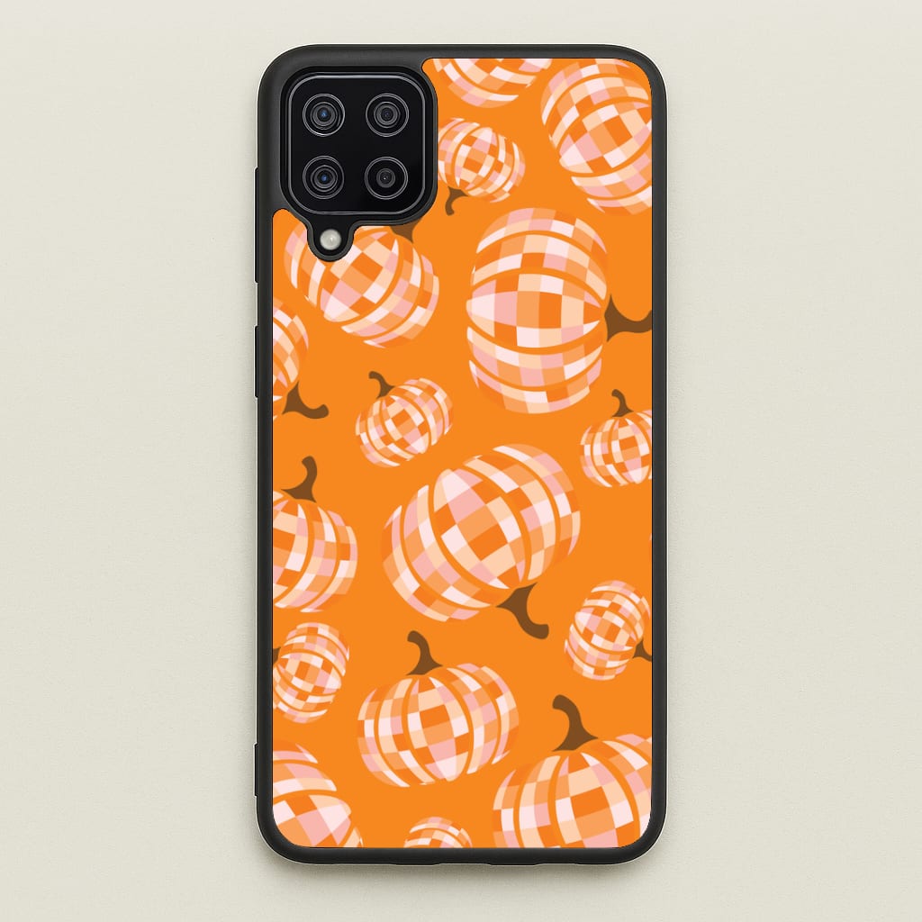 Disco Pumpkins Pattern Galaxy A12 Case