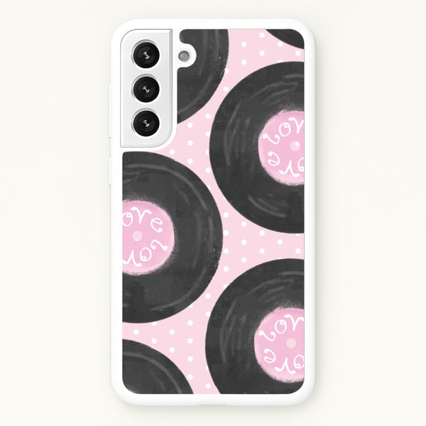 Thrifted Vinyl Polka Pattern Galaxy S21 Plus Case