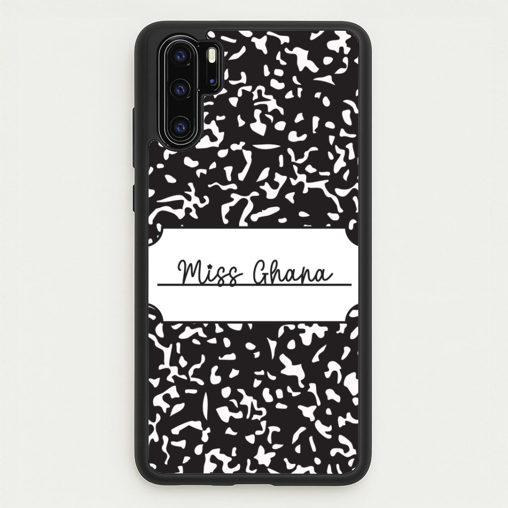 Personalised School Notebook Huawei P30 Pro Case