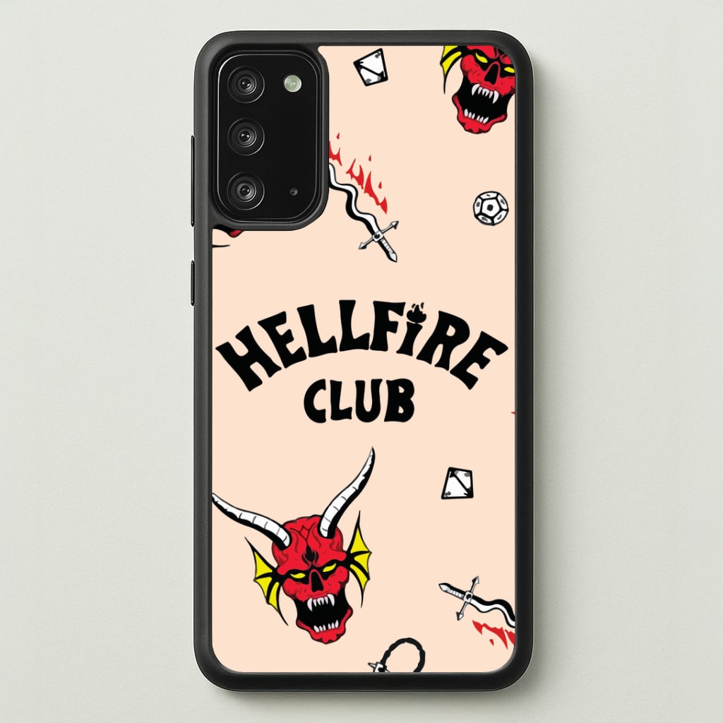 Hellfire Club Icons Collage Peach Galaxy Note 20 Case
