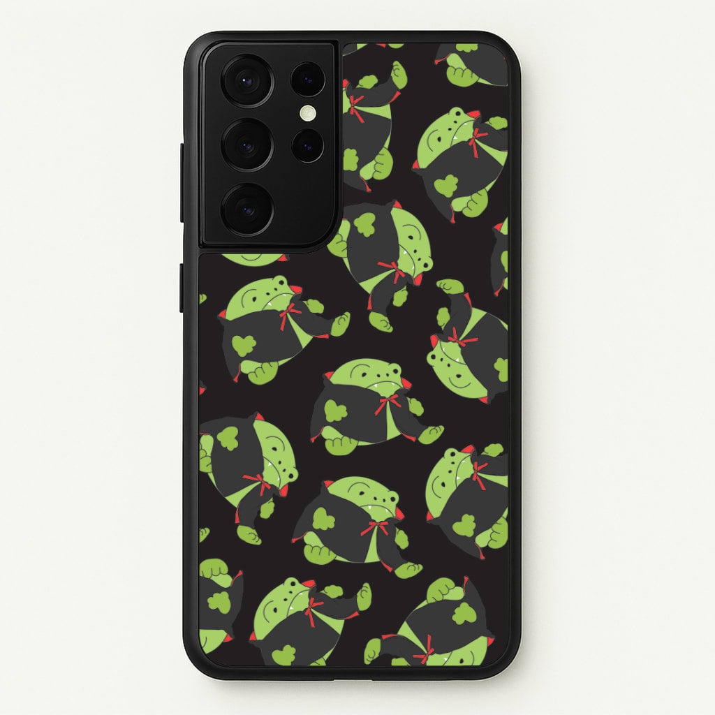 Vampire Frog Pattern - Halloween Galaxy S21 Ultra Case