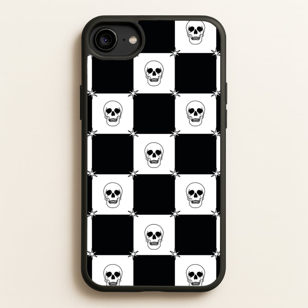 Checkered Skulls Pattern iPhone 6 / 7 / 8 / SE Case