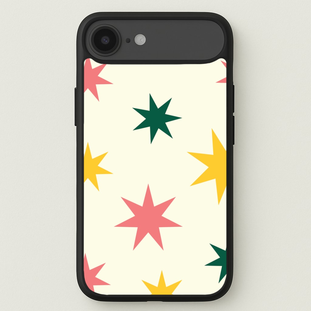 Colourful Christmas Stars Pattern iPhone 17 Air Case