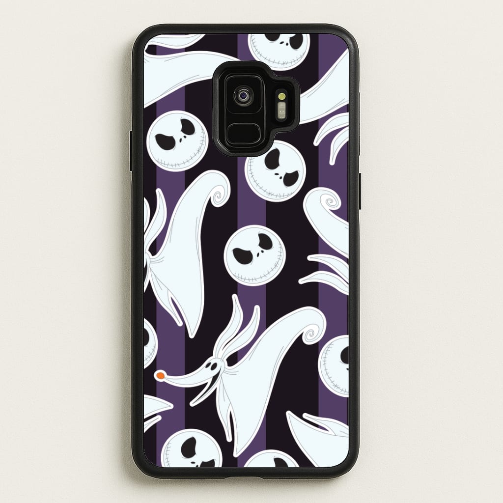 Skeleton Dog And Face Pattern Galaxy S9 Case