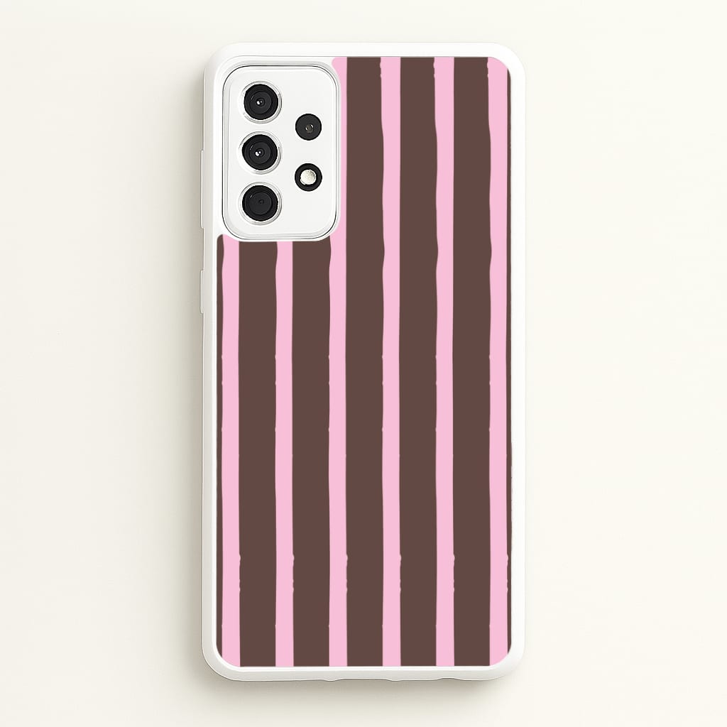 Chocolate & Strawberry Stripes Galaxy A52 / A52s Case