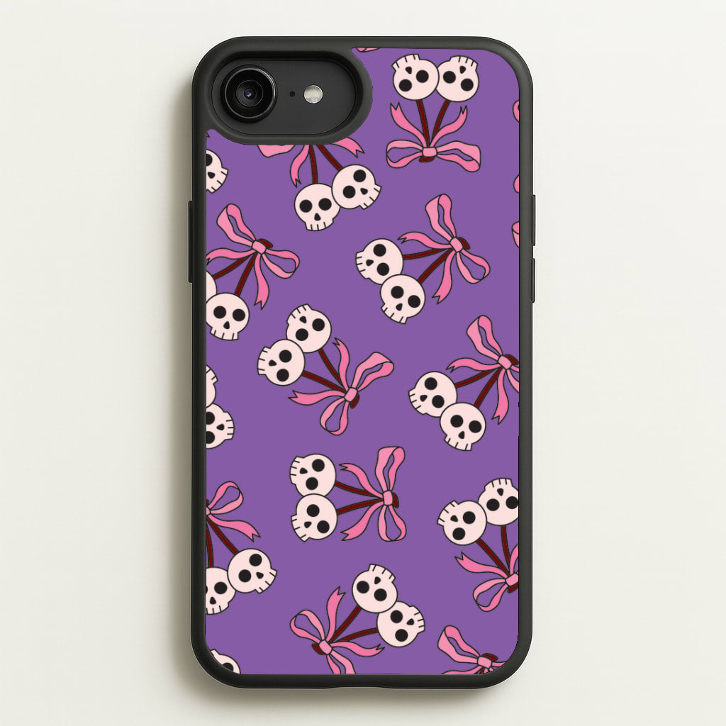Cherry Skulls Pattern iPhone 6 Plus / 7 Plus / 8 Plus Case