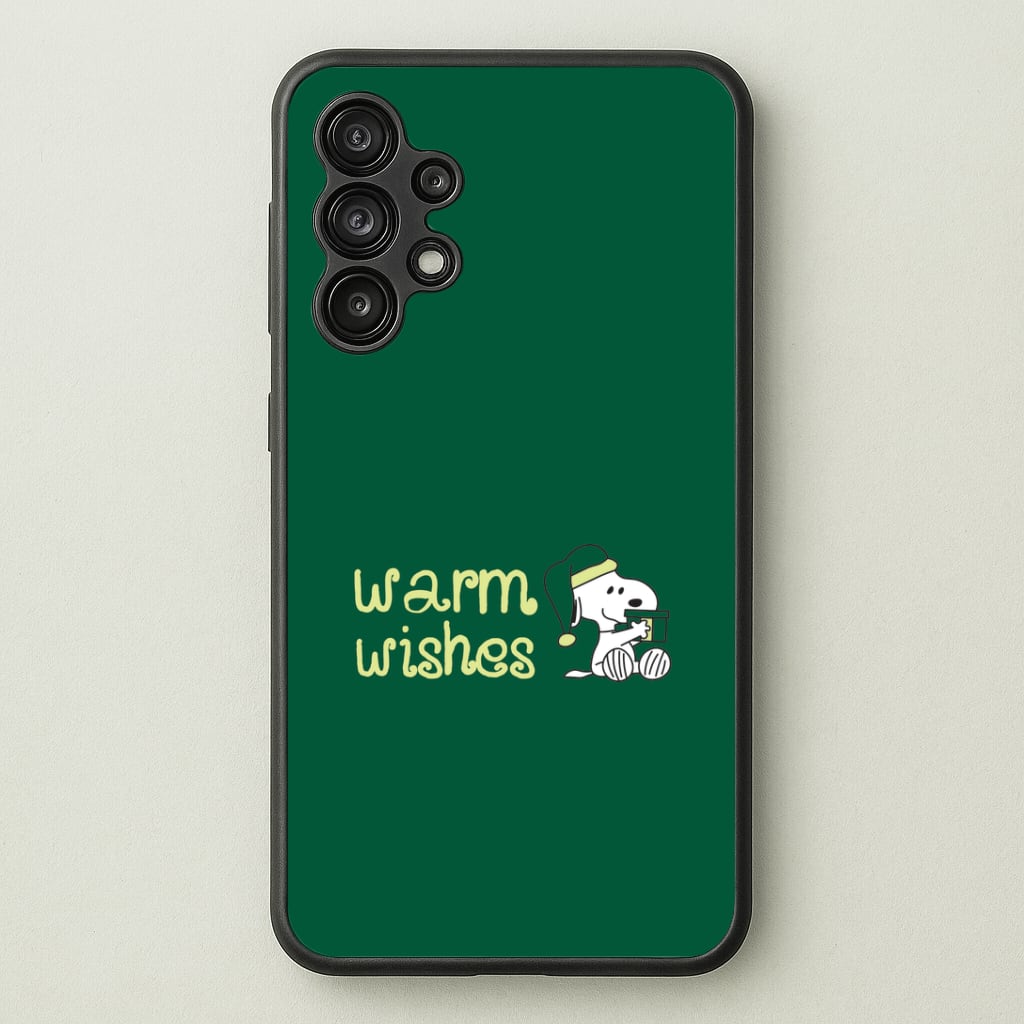 Cartoon Beagle Warm Wishes Galaxy A13 Case
