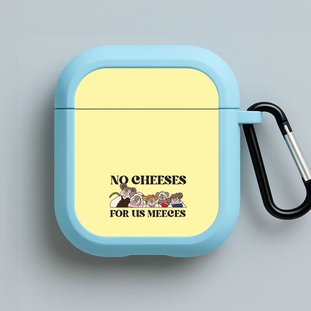 No Cheeses For Us Meeces II Blue AirPods Case