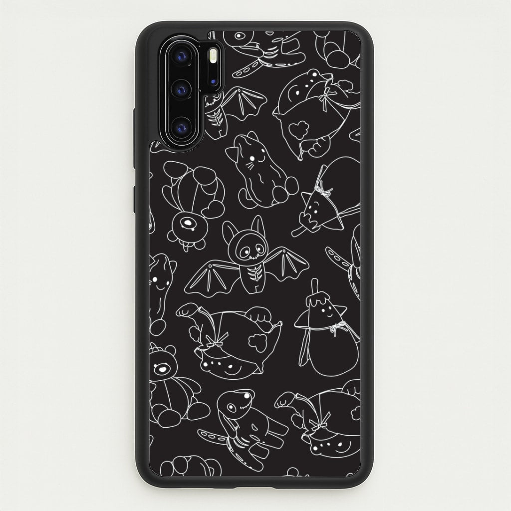 Halloween Plushies Pattern II - Halloween Huawei P30 Pro Case