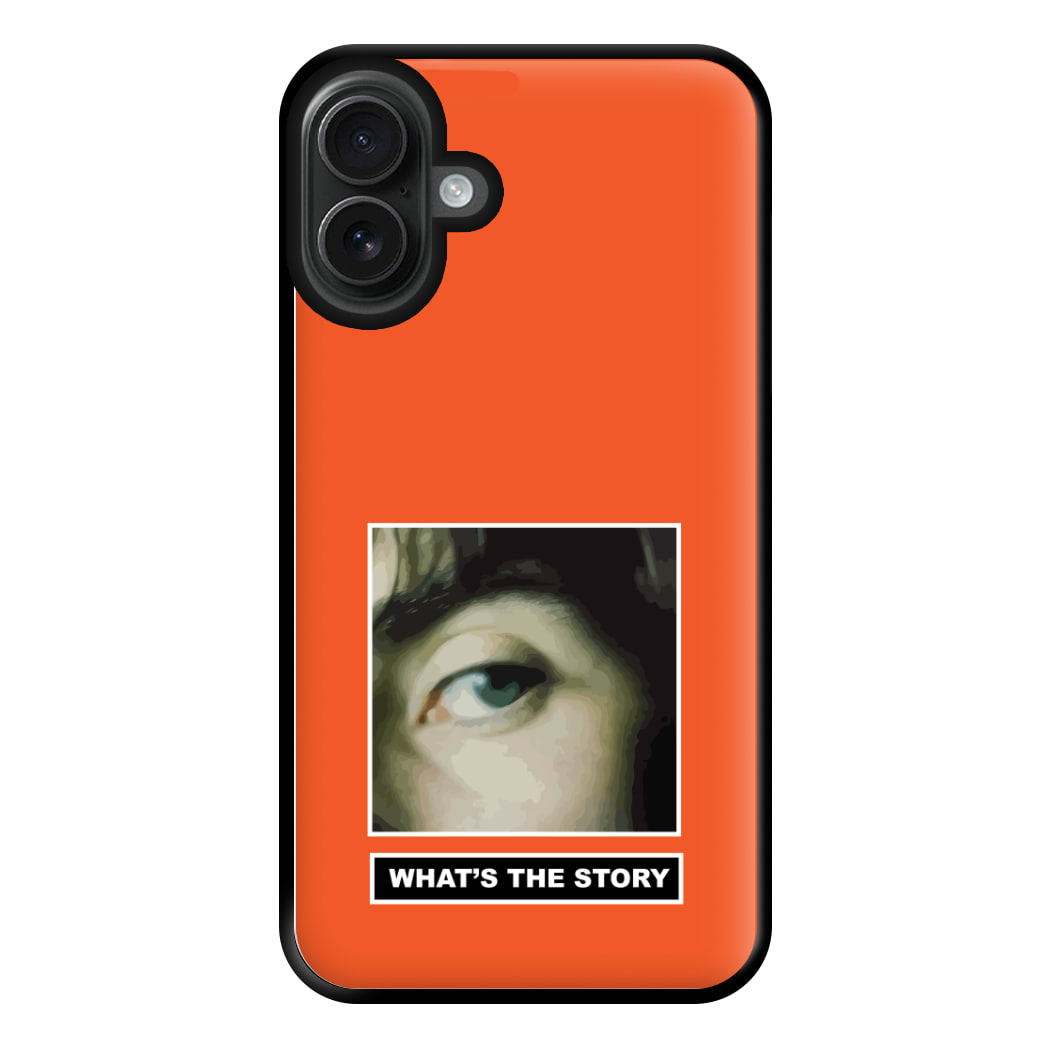 What's The Story Orange iPhone 16 Plus Case