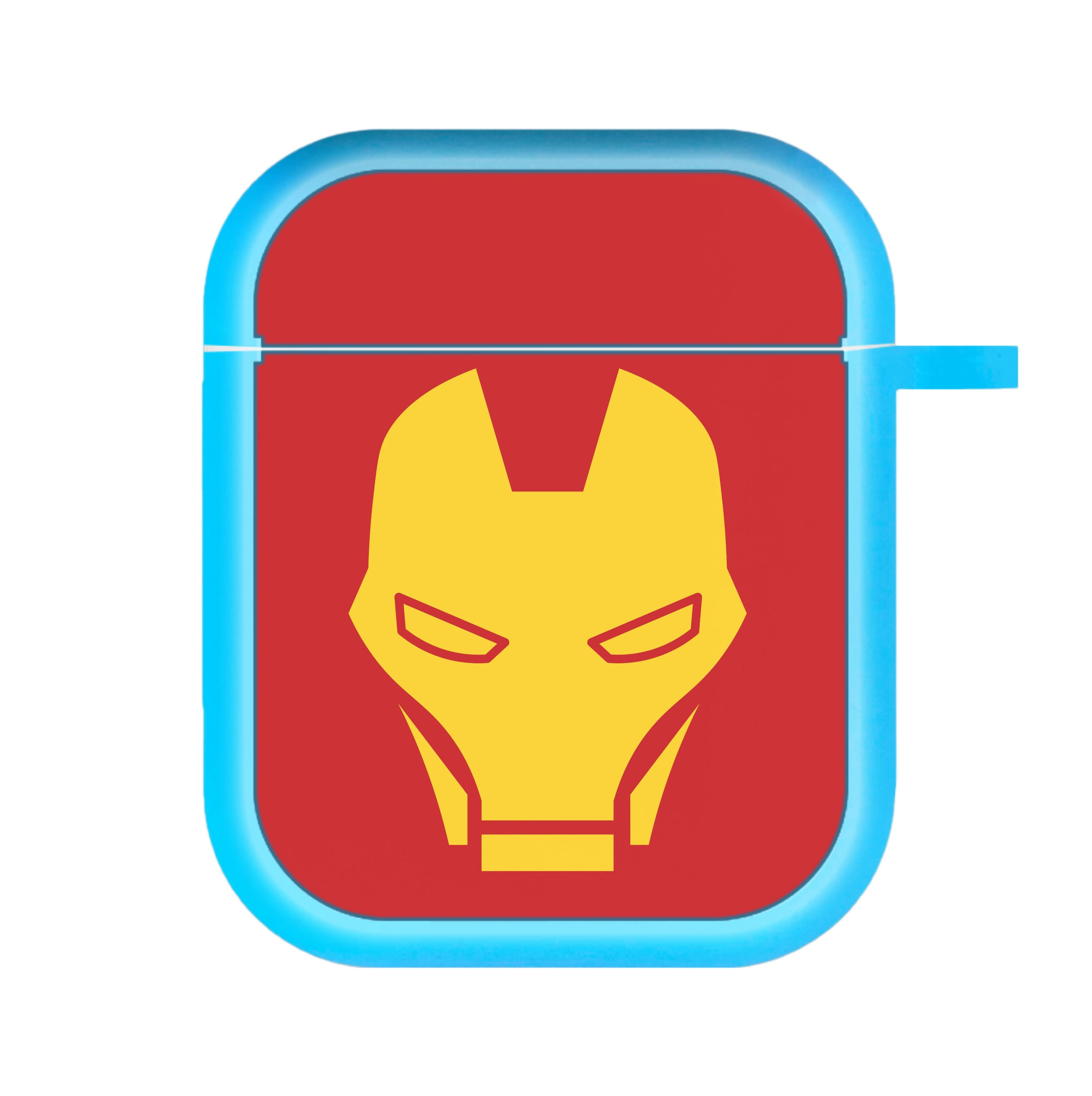 Red Robot Super Hero Face AirPods Case